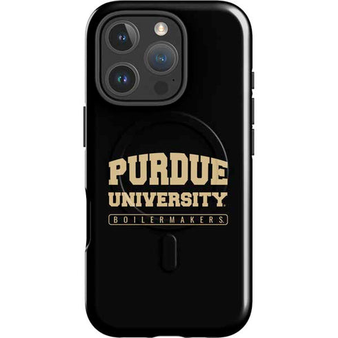 Purdue University Boilermakers Bold iPhone 16 Pro Max Magsafe Impact Case