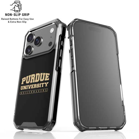 Purdue University Boilermakers Bold iPhone 18 Pro Clear Case