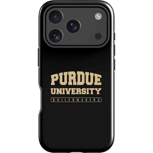 Purdue University Boilermakers Bold iPhone 18 Pro Impact Case