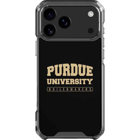 Purdue University Boilermakers Bold iPhone 18 Pro Max Clear Case