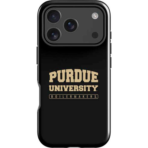 Purdue University Boilermakers Bold iPhone 18 Pro Max Impact Case