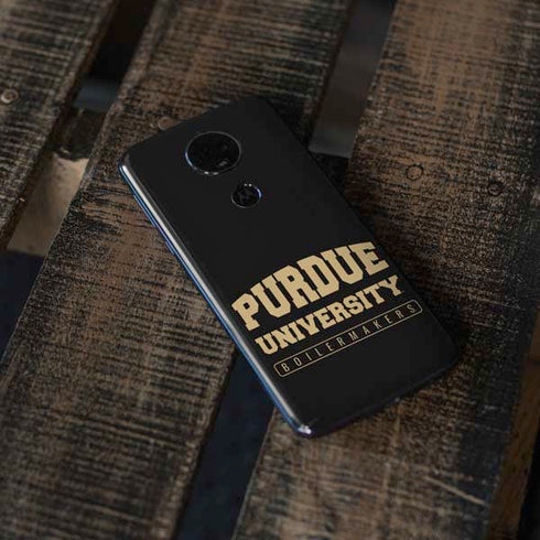 Purdue University Boilermakers Bold Moto E5 Plus Skin