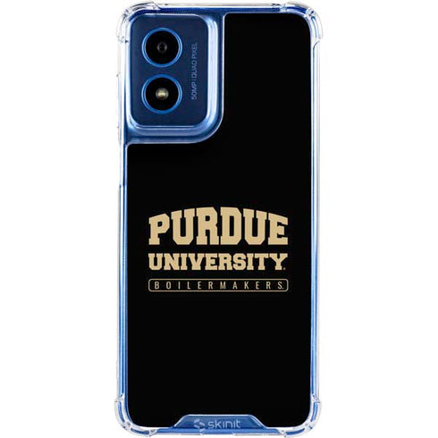 Purdue University Boilermakers Bold Moto G 5G (2024) Clear Case