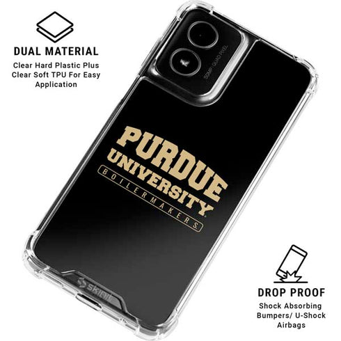 Purdue University Boilermakers Bold Moto G Power 5G (2024) Clear Case