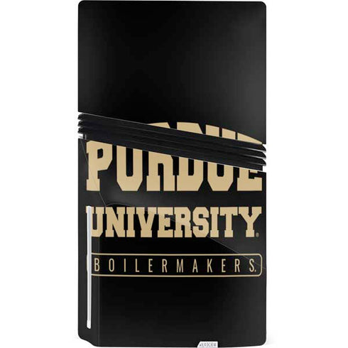 Purdue University Boilermakers Bold PS5 Pro Disk Bundle Skin