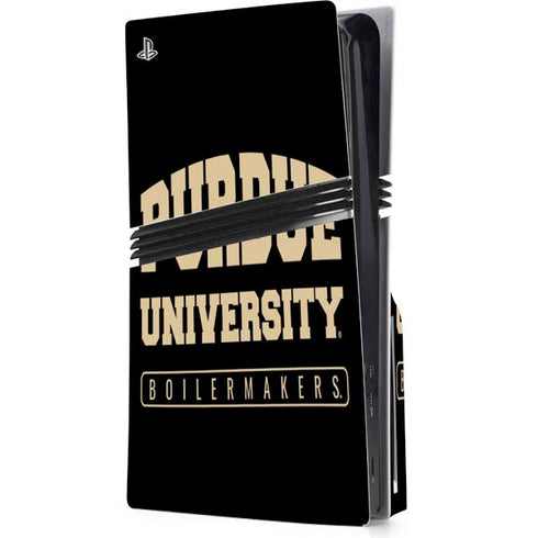 Purdue University Boilermakers Bold PS5 Pro Disk Console Skin