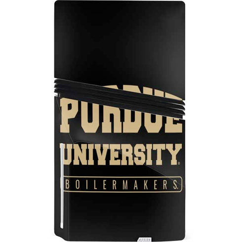 Purdue University Boilermakers Bold PS5 Pro Disk Console Skin