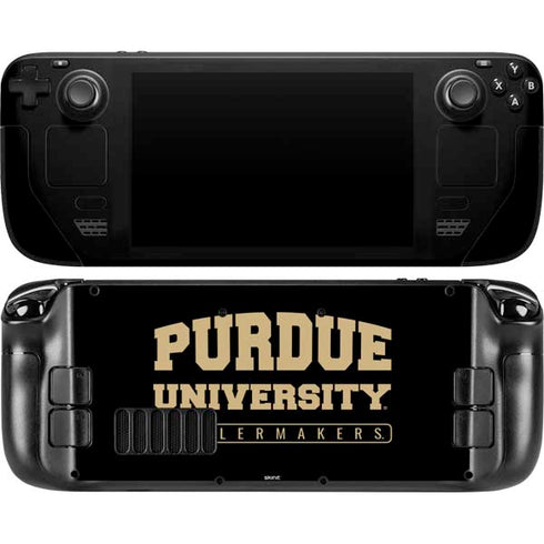Purdue University Boilermakers Bold Steam Deck Handheld Gaming Computer OLED Skin