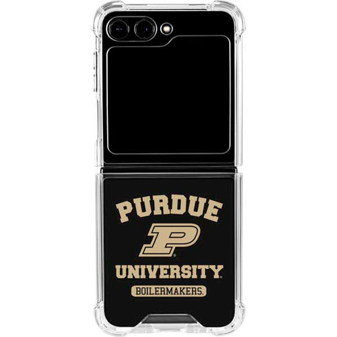 Purdue University Boilermakers Galaxy Z Flip6 Clear Case