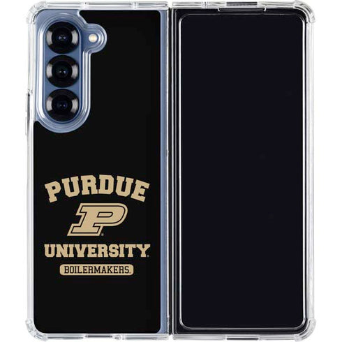 Purdue University Boilermakers Galaxy Z Fold6 Clear Case