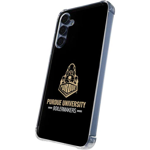 Purdue University Boilermakers Signature Logo Galaxy A35 5G Clear Case