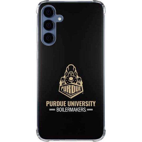Purdue University Boilermakers Signature Logo Galaxy A55 5G Clear Case
