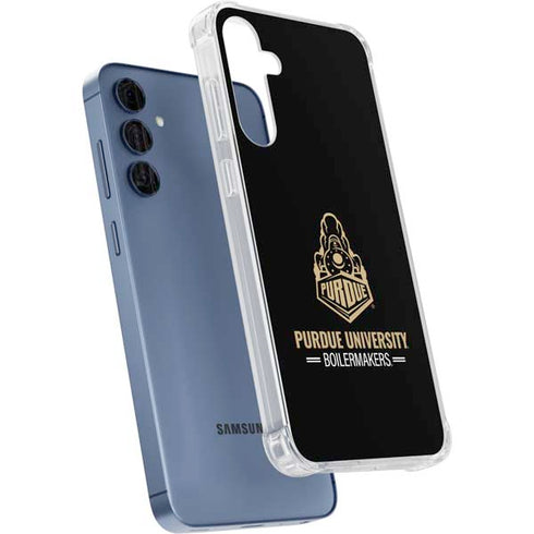 Purdue University Boilermakers Signature Logo Galaxy A55 5G Clear Case