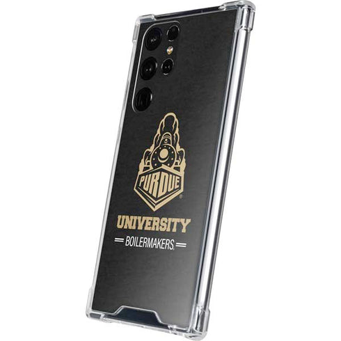 Purdue University Boilermakers Signature Logo Galaxy S23 Ultra Clear Case