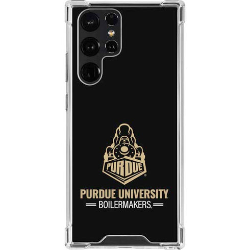 Purdue University Boilermakers Signature Logo Galaxy S23 Ultra Clear Case