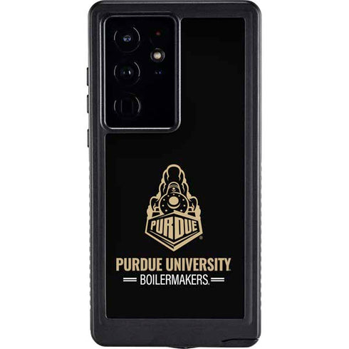 Purdue University Boilermakers Signature Logo Galaxy S24 Ultra Waterproof Case