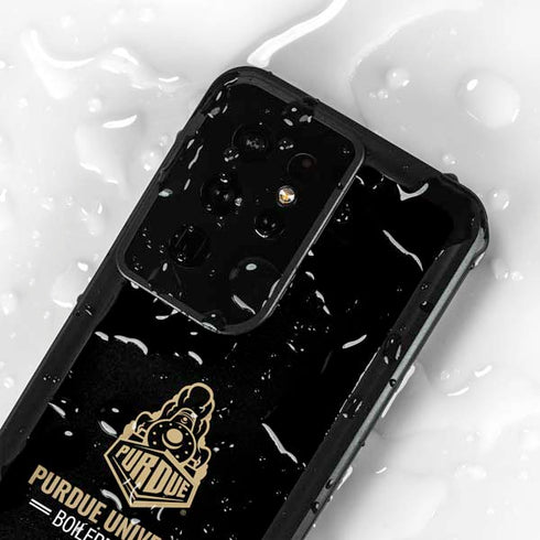 Purdue University Boilermakers Signature Logo Galaxy S24 Ultra Waterproof Case