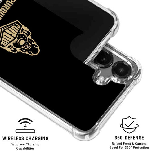 Purdue University Boilermakers Signature Logo Galaxy S26 Clear Case