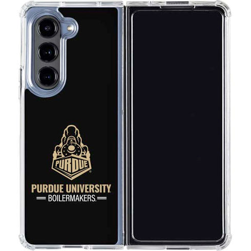 Purdue University Purdue University Boilermakers Signature Logo Galaxy Z Fold5 5G Clear Case