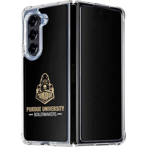 Purdue University Purdue University Boilermakers Signature Logo Galaxy Z Fold5 5G Clear Case