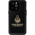 Purdue University Boilermakers Signature Logo iPhone 15 Pro Waterproof Case
