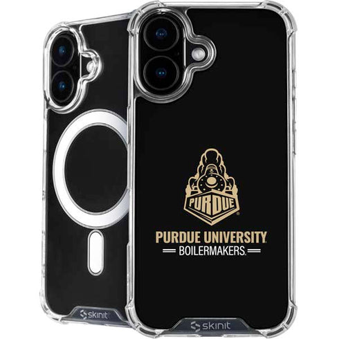 Purdue University Boilermakers Signature Logo iPhone 16 MagSafe Case