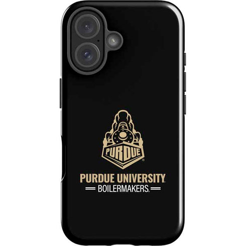 Purdue University Boilermakers Signature Logo iPhone 16 Plus Impact Case