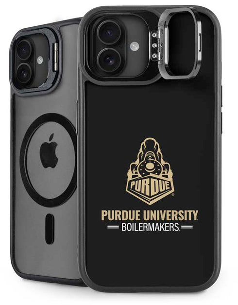 Purdue University Boilermakers Signature Logo iPhone 16 Plus Kickstand Case