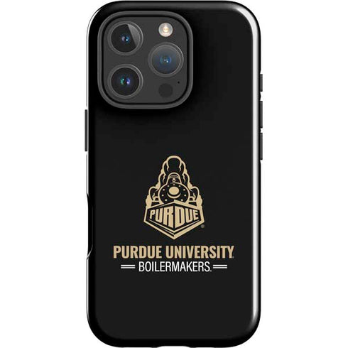 Purdue University Boilermakers Signature Logo iPhone 16 Pro Max Impact Case