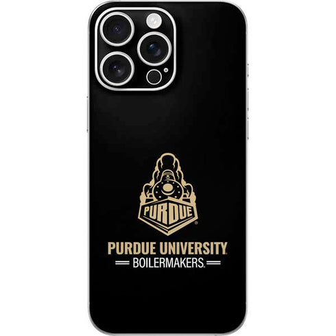 Purdue University Boilermakers Signature Logo iPhone 16 Pro Max Skin
