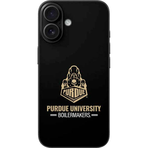 Purdue University Boilermakers Signature Logo iPhone 16 Skin