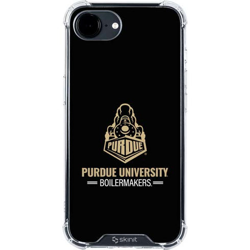 Purdue University Boilermakers Signature Logo iPhone 16e Clear Case
