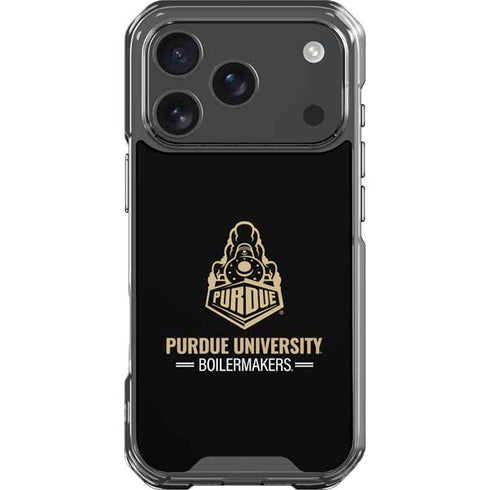 Purdue University Boilermakers Signature Logo iPhone 18 Pro Clear Case