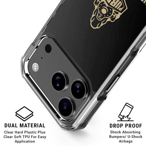 Purdue University Boilermakers Signature Logo iPhone 18 Pro Clear Case