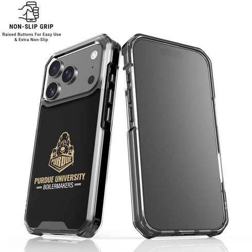 Purdue University Boilermakers Signature Logo iPhone 18 Pro Clear Case