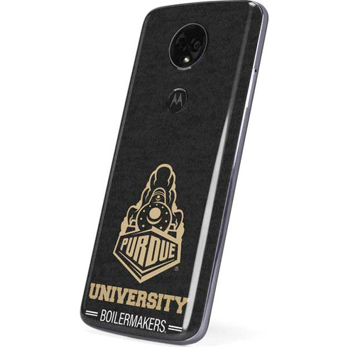 Purdue University Boilermakers Signature Logo Moto E5 Plus Skin