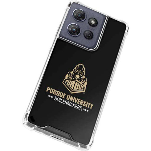 Purdue University Boilermakers Signature Logo Moto G 5G (2025) Clear Case