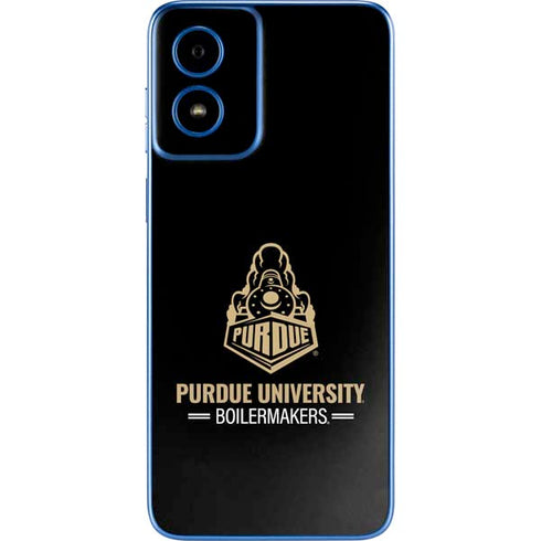 Purdue University Boilermakers Signature Logo Moto G Play 4G (2024) Skin