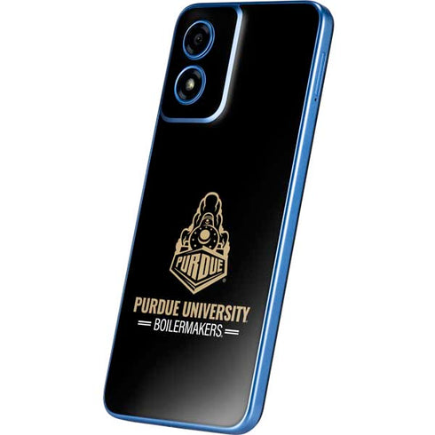 Purdue University Boilermakers Signature Logo Moto G Play 4G (2024) Skin