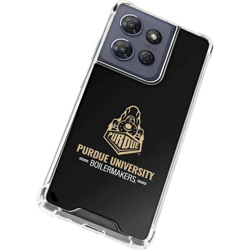 Purdue University Boilermakers Signature Logo Moto G Play 5G (2025) Clear Case