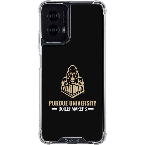 Purdue University Boilermakers Signature Logo Moto G Power 5G (2024) Clear Case