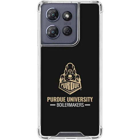 Purdue University Boilermakers Signature Logo Moto G Power 5G (2025) Clear Case