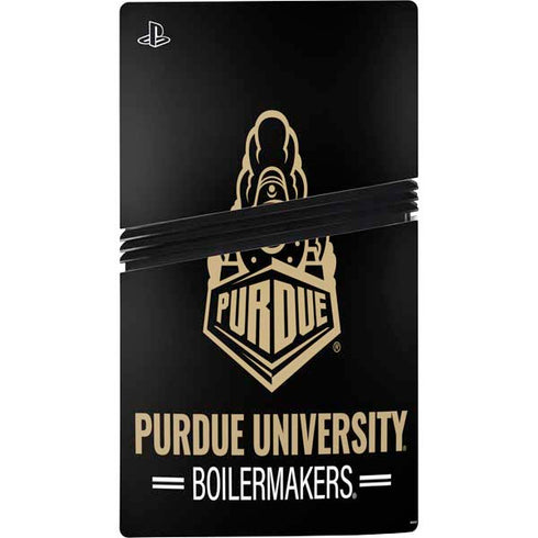Purdue University Boilermakers Signature Logo PS5 Pro Console Skin
