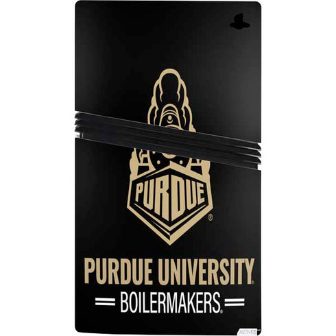 Purdue University Boilermakers Signature Logo PS5 Pro Console Skin