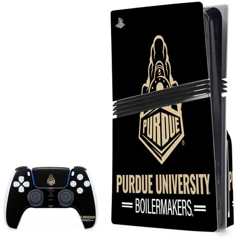 Purdue University Boilermakers Signature Logo PlayStation PS5 Skins