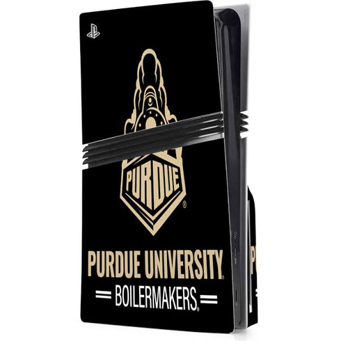 Purdue University Boilermakers Signature Logo PlayStation PS5 Skins