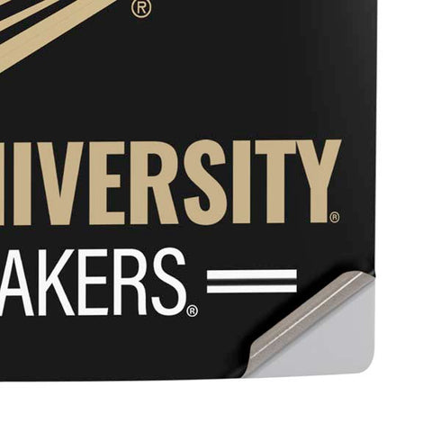 Purdue University Boilermakers Signature Logo PS5 Pro Disk Console Skin