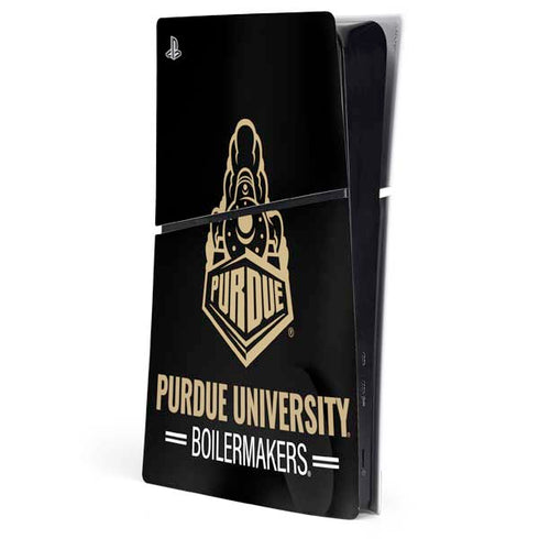 Purdue University Purdue University Boilermakers Signature Logo PS5 Slim Digital Edition Console Skin
