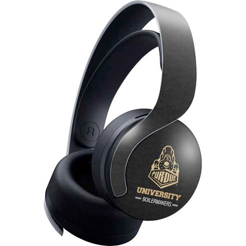 Purdue University Boilermakers Signature Logo PULSE 3D Wireless Headset for PS5 Skin