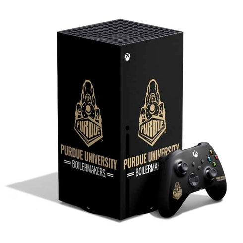 Purdue University Boilermakers Signature Logo XBox Series X Digital Edition Bundle Skin
